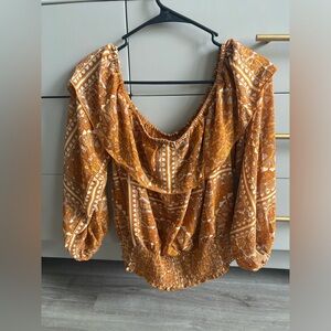 Pink Lily off the shoulder blouse